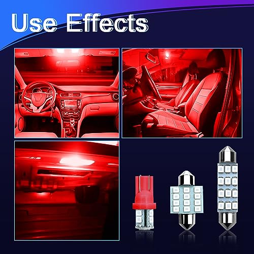 NTNEV 24PCS LED Interior Replacement Bulbs, Interior Car Lights, - Product Imagery