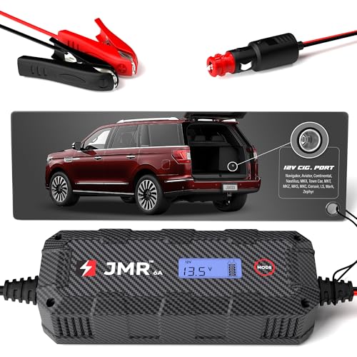 JMR 12V Battery Charger for Lincoln, 12V Cig. Port, No Lithium - Product Imagery