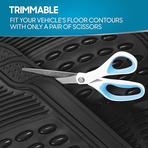 BDK Floor Mats, 4-Piece All-Weather Car Mat with Universal Fit - Product Imagery