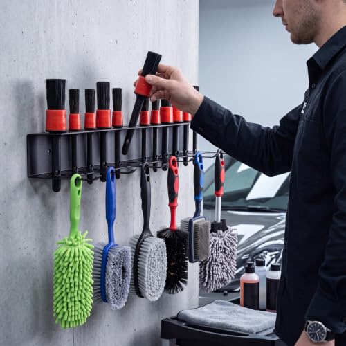 2 Pcs Car Detailing Brush Holder Wall Mount Organizer - Product Imagery