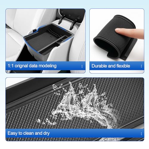 SHAOHAO 2 Pack for 2026 Hyundai Kona Center Console Organizer - Product Imagery