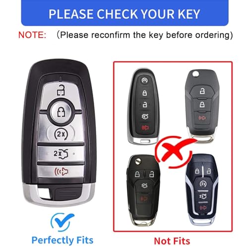 XIYANG TRADE For Ford Key Fob Cover with Keychain,for Explorer - Product Imagery