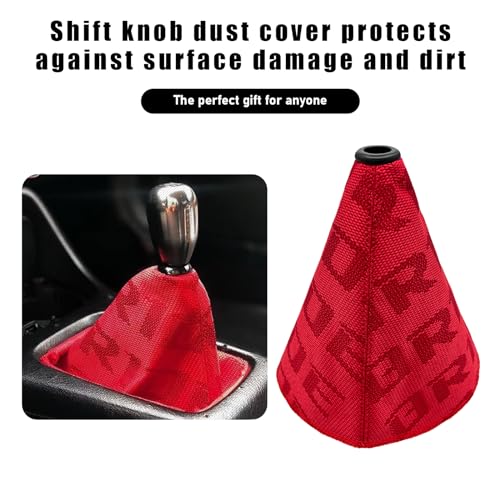 Car Shift Knob Dust Cover, Shift Boot Cover, Hyper Fabric - Product Imagery