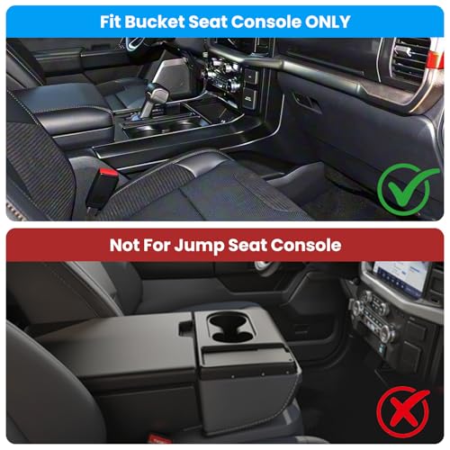Half-Sized Seat Gap Filler Compatible with Ford F150 F250 F350 - Product Imagery