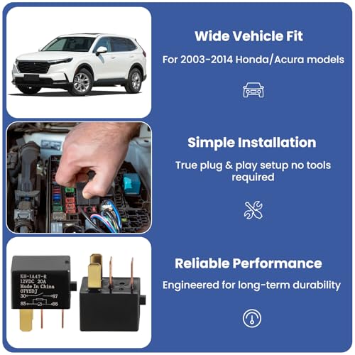 G8HL-H71 Automotive Relay for Honda, 39794-SDA-A03 39794-SDA-A05 - Product Imagery