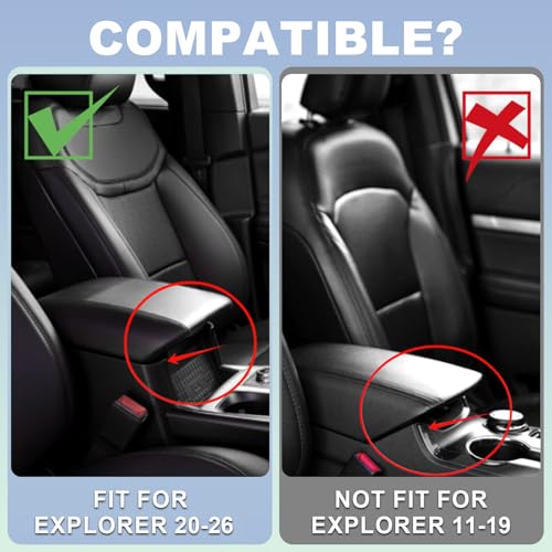 Center Console Cover for Ford Explorer 2020-2026 - Product Imagery