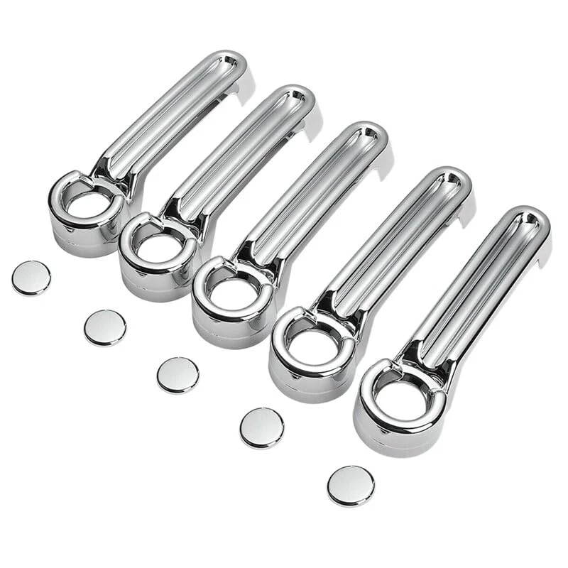 Chrome Door Handle+Tailgate Covers 5pcs for 2006-2018 Jeep - Product Imagery