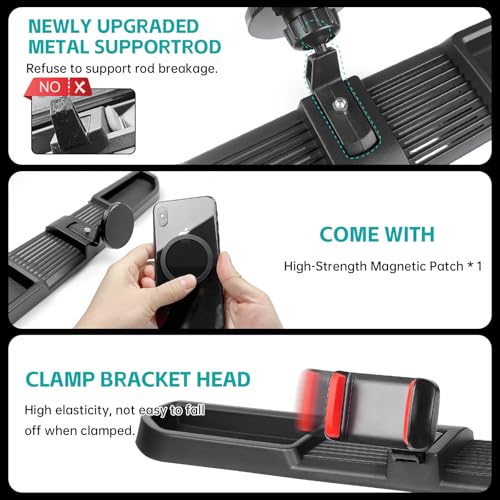 Magnetic Dash Phone Mount for 2024 2025 Jeep Wrangler JL JLU & - Product Imagery