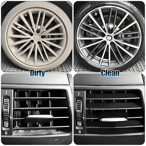 8Pcs Wheel Brush, Tire Brush, Wheel Cleaner Brush Set - 2 Soft - Product Imagery