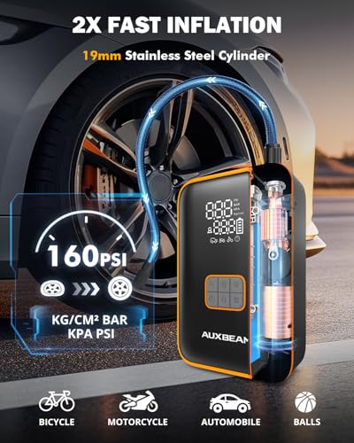 Auxbeam Jump Starter with Air Compressor 3000A Car Battery Jump - Product Imagery