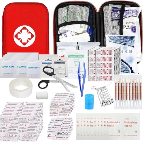 First Aid Kit 277PCS Car Home Camping Essentials Red Emergency - Product Imagery