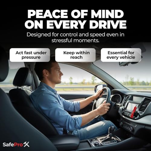 SafeProX 2 in 1 Emergency Escape Tool, Life Saving Car Window - Product Imagery