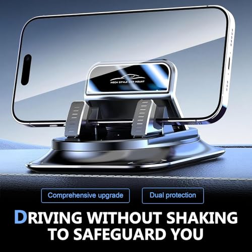 360 Degree Rotation Car Phone Holder, Non-Slip Dashboard - Product Imagery