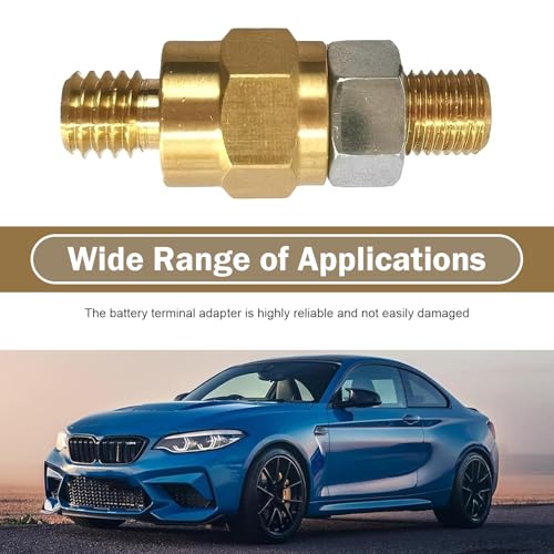 2 PCS Side Post Battery Terminal, 3/8 "-16 & 3/8 "-24 Copper - Product Imagery