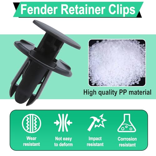 20 PCS Fender Liner Push-Type Retainer Clip Fastener, Car - Product Imagery