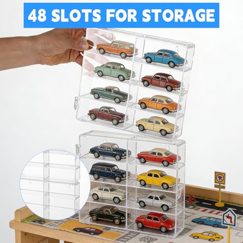 for 48 pcs Matchbox Wheels Car Display Case 1/64 Scale - 48 Toy - Product Imagery