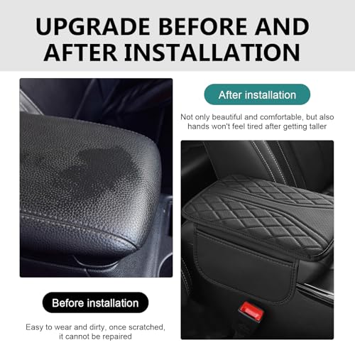 Car Center Console Cover, Multi-functional Leather - Product Imagery