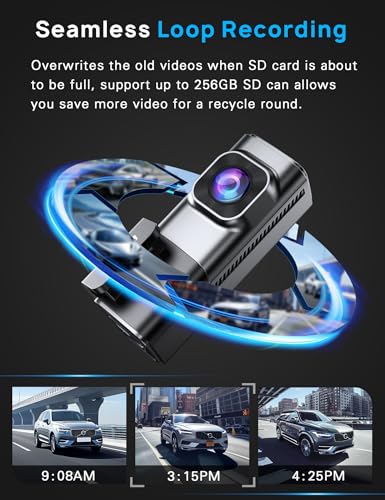 Navycrest 4K Dash Cam Front and Rear, Built-in 5G WiFi, Dash - Product Imagery