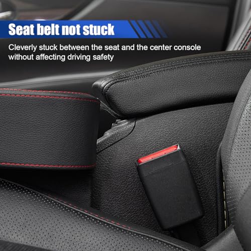 KITUREK Car Cup Holder, PU Leather Cover Auto Front Seat - Product Imagery