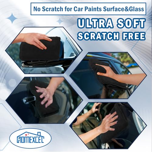 HOMEXCEL Professional Large Microfiber Car Drying Towels 2 Pack, - Product Imagery