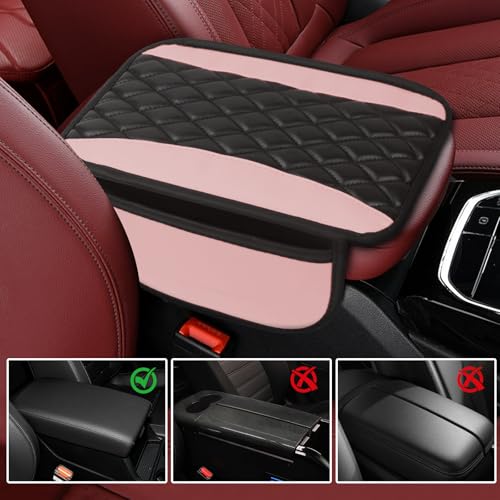 wuyaoyao Car Center Console Cover, 12.2"×7.5" Waterproof Leather - Product Imagery