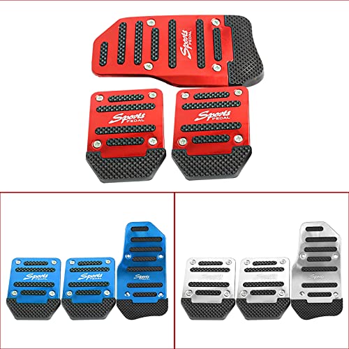 3 PCS Nonslip Car Pedal Pads, Aluminum Auto Manual Transmission - Product Imagery