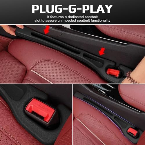 4PCS Car Seat Gap Filler Organizer, Universal Car Seat - Product Imagery