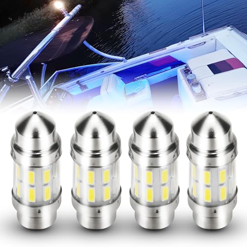 31mm Festoon Marine LED Boat Navigation Light Bulb Cool White, 4 - Product Imagery