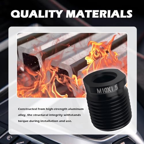 10PCS Car Gear Shift Knob Adapter Aluminum Alloy,Muti-Size Gear - Product Imagery