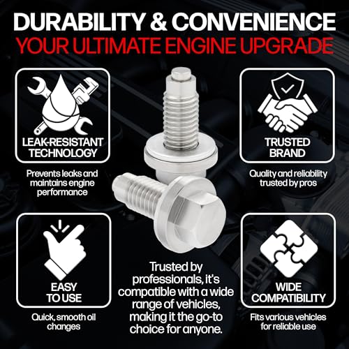 Votex - Magnetic Oil Drain Plug fits Ford Escape (2011-2026) - - Product Imagery