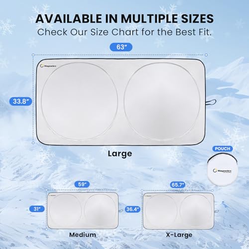 Magnelex Car Windshield Sunshade – Double-Layer Design for 2X - Product Imagery
