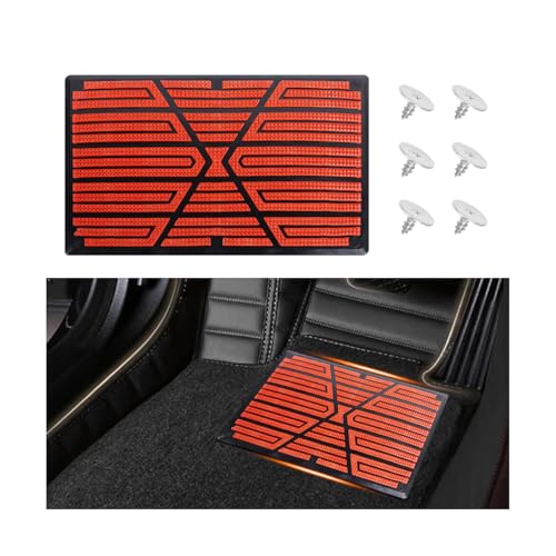9.06 x 5.91 Inch PVC Floor Mat Repair Patch, Red - Product Imagery