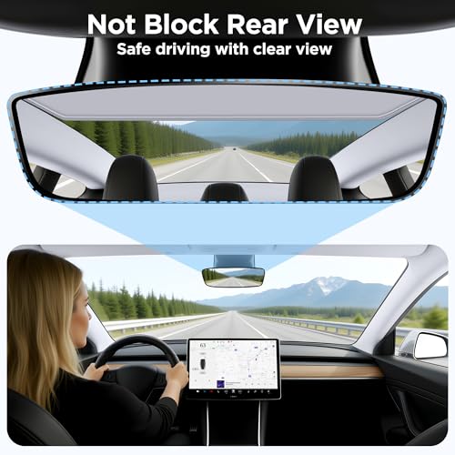 2026 Upgraded for Tesla Model 3 Accessories Sunshade Roof [No - Product Imagery