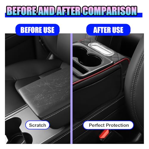 Leather Car Center Console Cover, Armrest Booster - Product Imagery