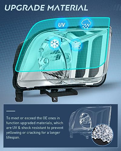 Nilight Headlight Assembly Compatible with 2005 2006 2007 2008 - Product Imagery
