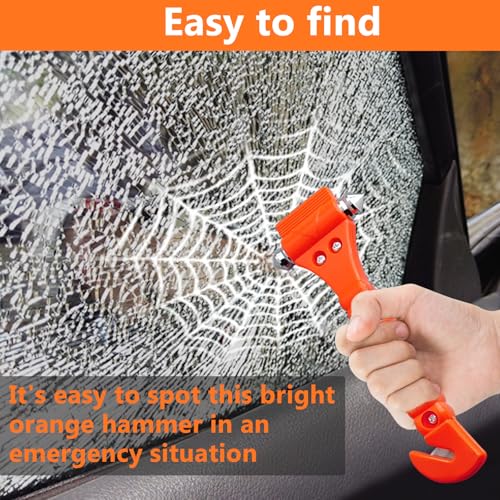 BFXM Car Window Breaker Hammer and Seat Belt Cutter 2-in-1, 2 - Product Imagery