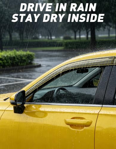 Window Visors Rain Guards for Honda CRV CR-V 2023-2026,3M-VHB - Product Imagery