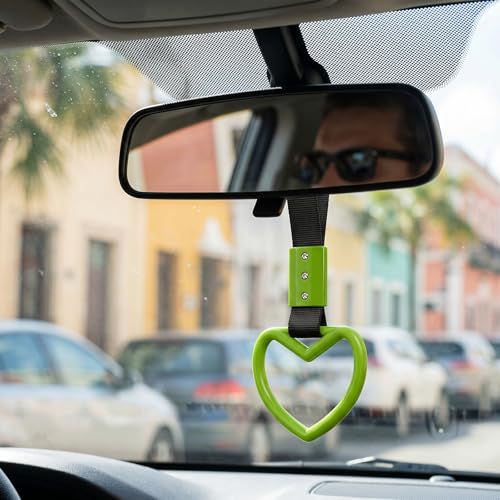2 Pcs Heart Shaped Car Handle Strap – JD M Drift Charm Rear - Product Imagery