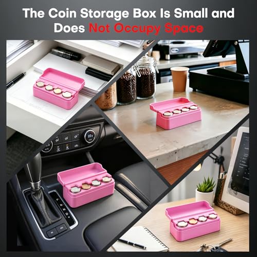 SINGARO Coin Holder for Car, Coin Change Organizer Compatible - Product Imagery