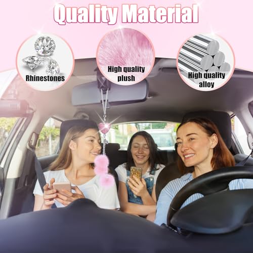 Bling Car Hanging Ornament, Bling Car Mirror Hanging Accessories - Product Imagery