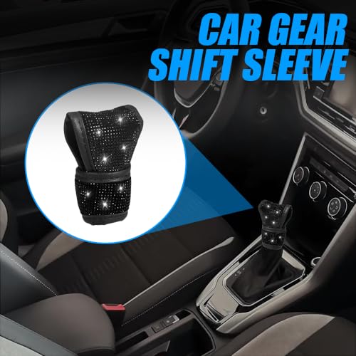 Bling Auto Gear Shift Knob Cover, Car Knob Gear Stick Protector, - Product Imagery