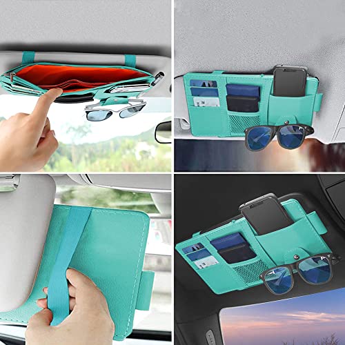 Car Sun Visor Organizer, Sunglasses Holder for Car Sun Visor - Product Imagery