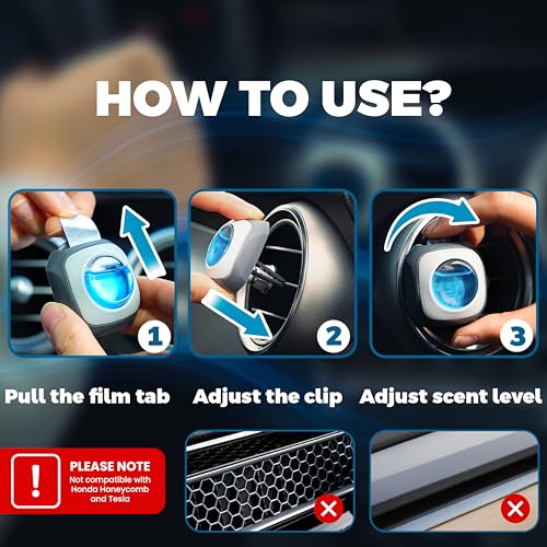 Air Jungles New Car Scent Car Air Freshener Vent Clip 6 Ct, Long - Product Imagery