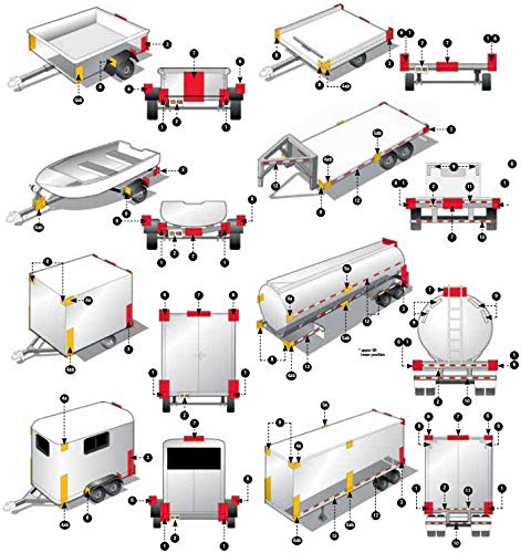 All Star Truck Parts Amber/Red 2x3 Rectangle High Visibility - Product Imagery
