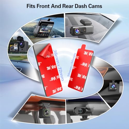 pop-tech Adhesive Pad for Dash Cam: 4Pcs Sticky Pad for Dashcam - Product Imagery