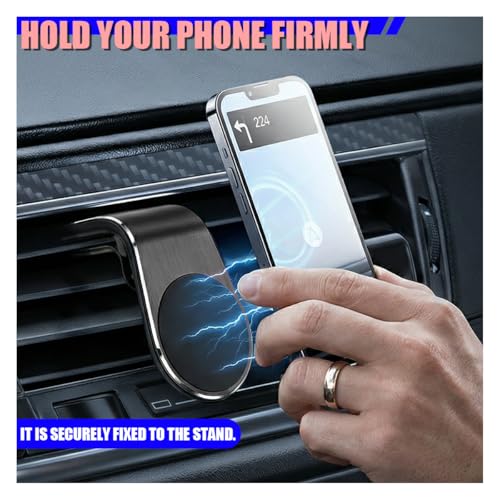 Magnetic Car Phone Holder, 360° Rotatable Adjustable Car Air - Product Imagery