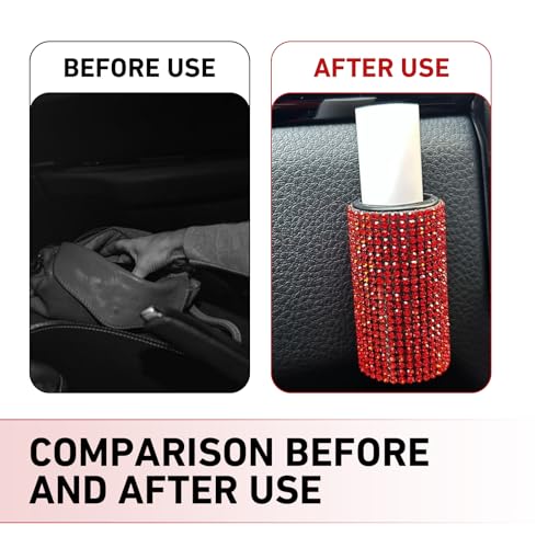 WZP Car Chapstick Holder, Bling Rhinestone Upright Lip Balm - Product Imagery