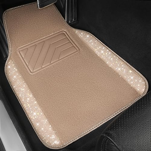 CAR PASS Bling Car Mats Shining Diamond Carpet Crystal - Product Imagery
