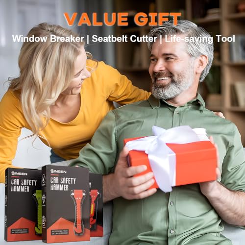 SINSEN Car Safety Hammer Set of 2 Emergency Escape Tool Auto Car - Product Imagery