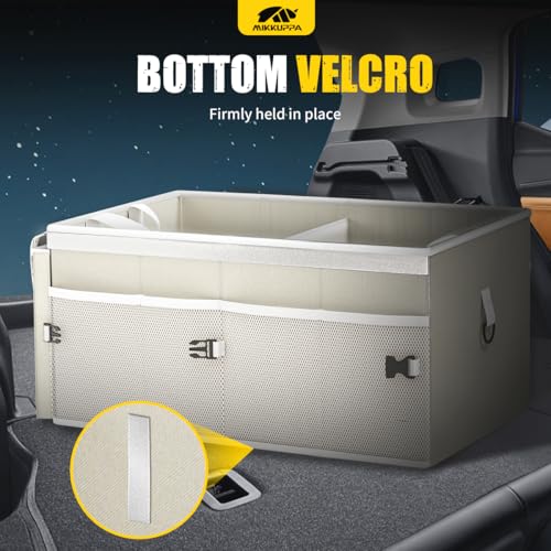 MIKKUPPA Trunk Organizer with Lid - 65L Collapsible Car - Product Imagery